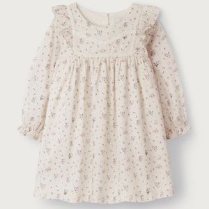 The Little White Company Lace Floral Ruffle Dress (Size 12-18 Mths)